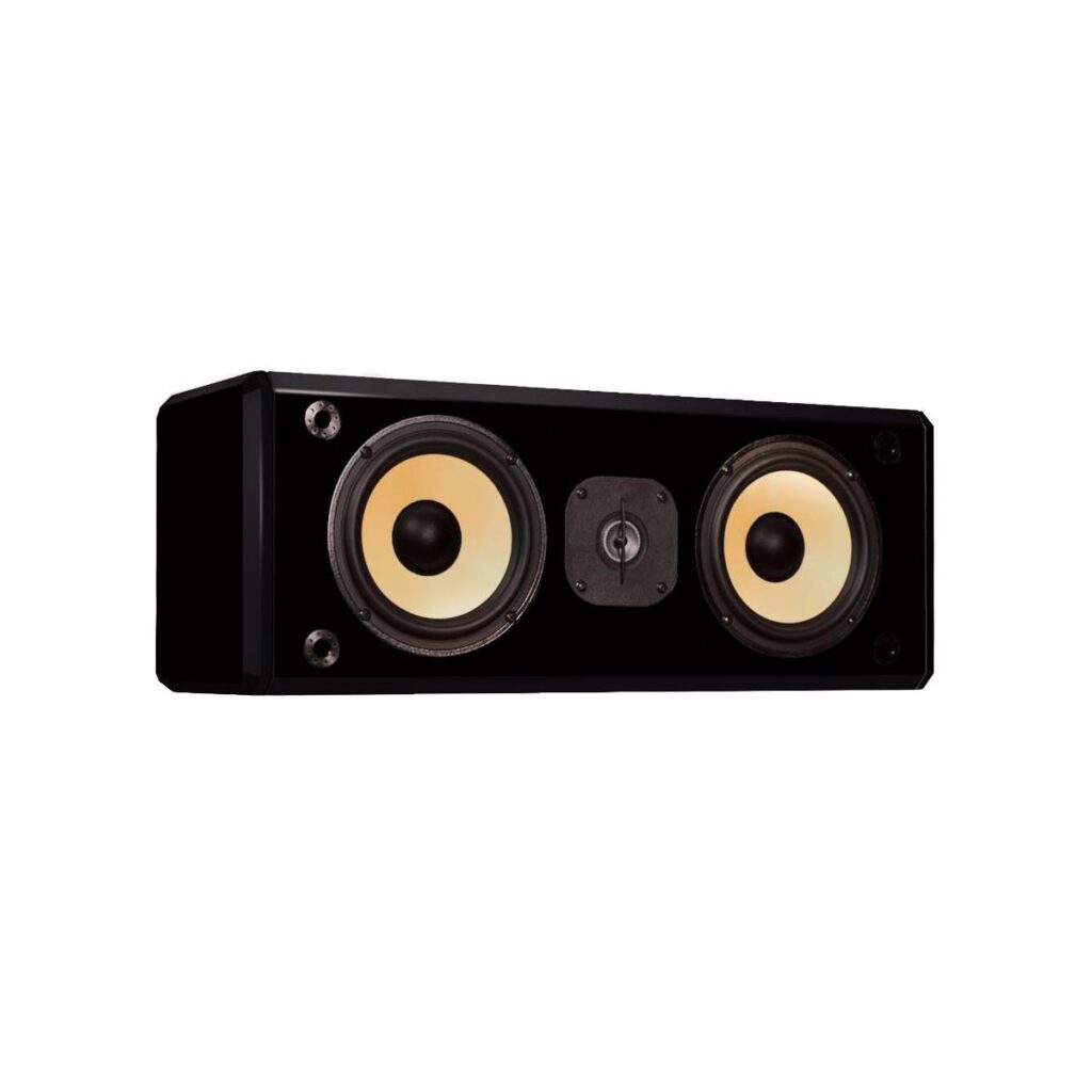 Induction Dynamics C2 2Way Center Channel Speaker, Black Gloss